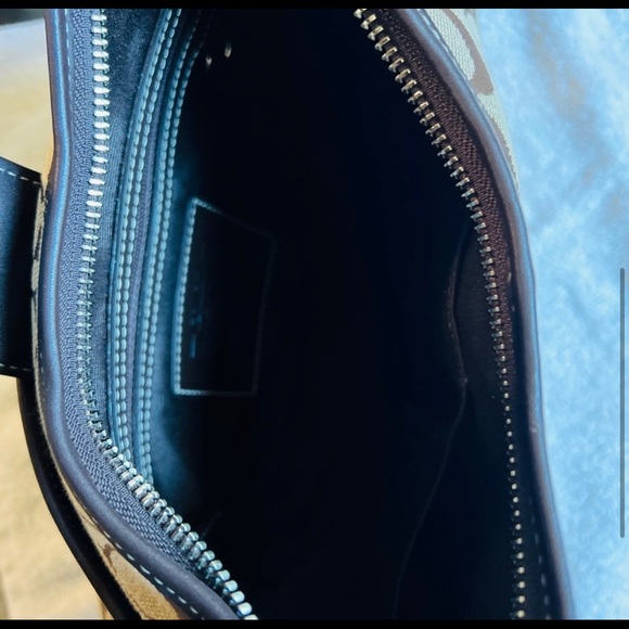 Brown and Tan Coach Bag - Picture 5 of 8